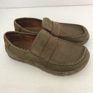 KALSO Earth Shoe Dabb Nubuck Olive Leather Size 11